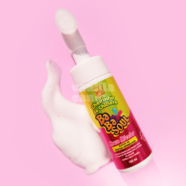 Mousse Micelar Cheirinho de Chiclete BabaSoul Tutti-Frutti Skin - Soul Cosméticos - Image 3