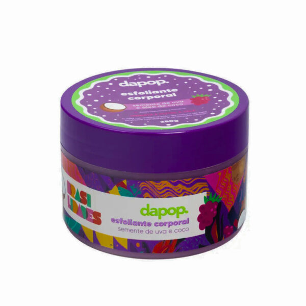 Esfoliante Corporal Perfumado Com Semente de Uva e Óleo de Coco - Dapop