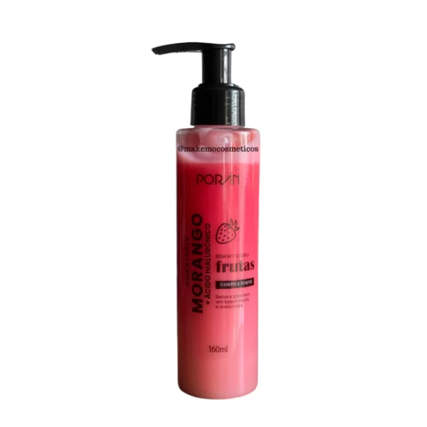 HIDRATANTE MORANGO CORPO E ROSTO 160ML PORAN