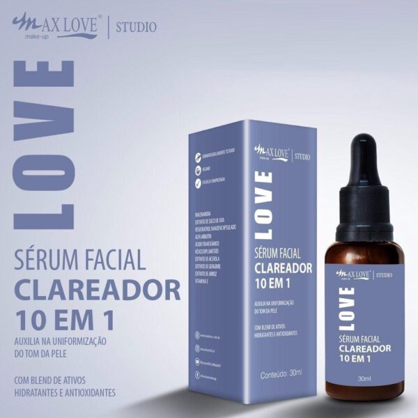 Sérum Facial 10 em1 Clareador Max Love - Image 2