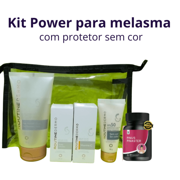 Kit Power para tratamento de melasma com hidratante facial FPS50