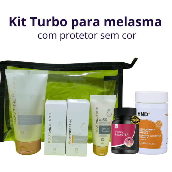 Kit Turbo para tratamento de melasma com hidratante facial FPS50