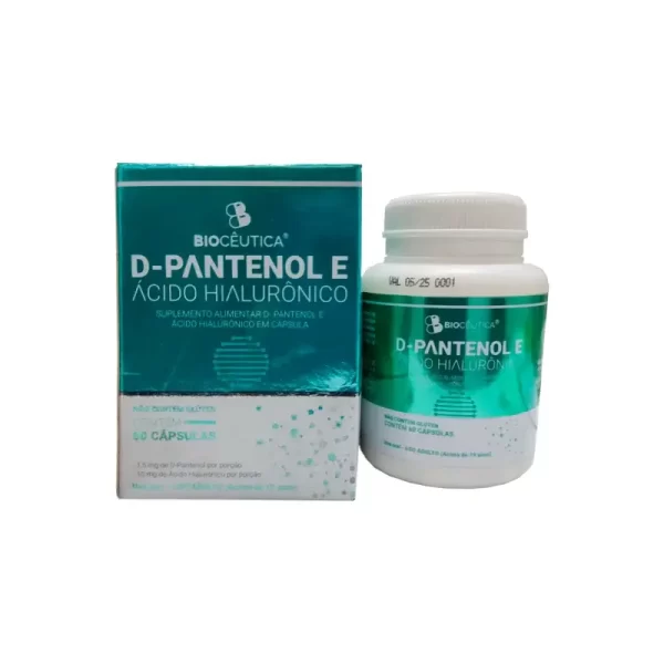 D-Pantenol e Ácido Hialurônico 60caps - BioCêutica